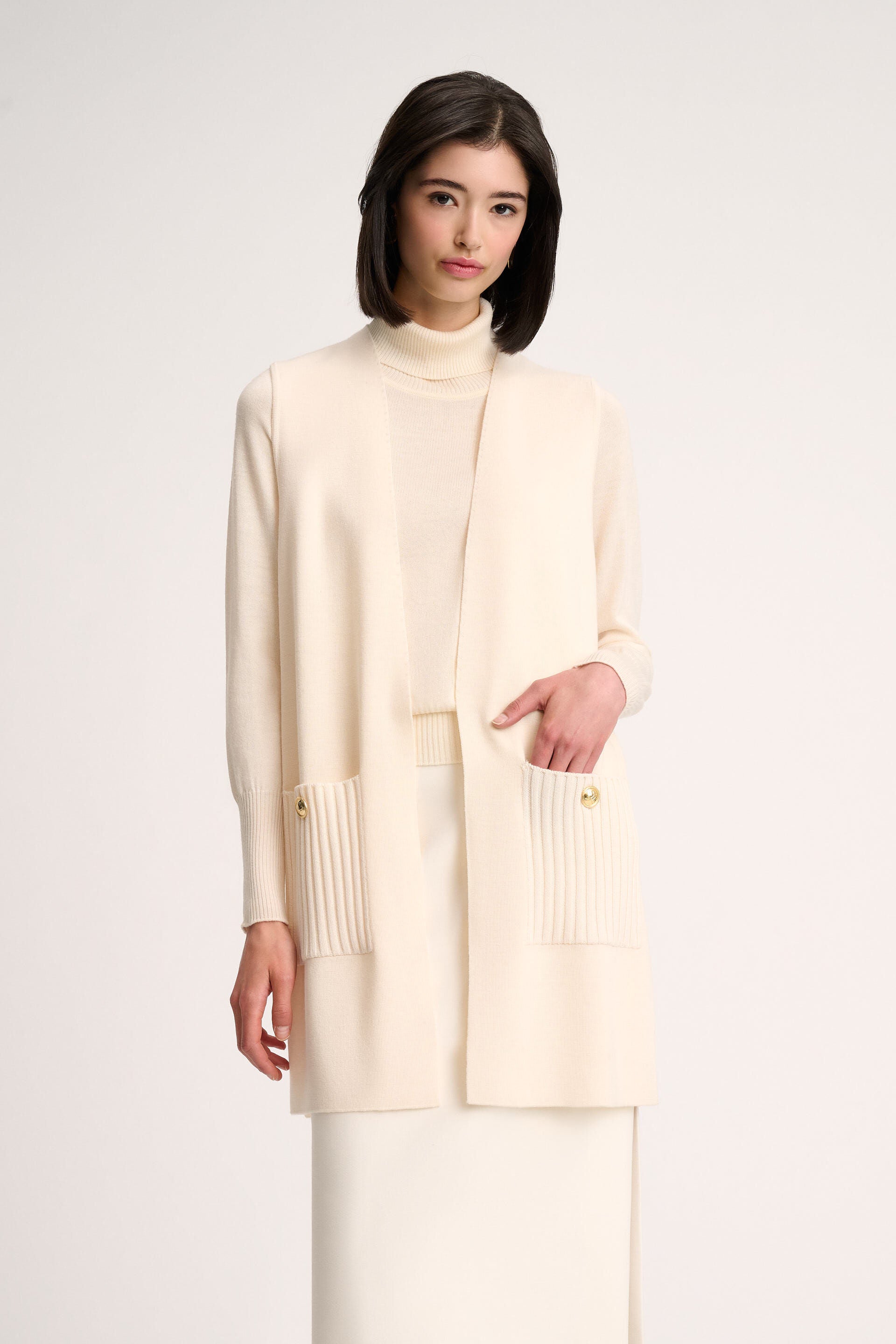 Luisa Spagnoli Menna Ladies Knit Vest | Cardigan | GCC | Women | Women All Clothing | Women Knitwear & sweater | Womens | Womens Fashion Luisa Spagnoli Menna Ladies Knit Vest | Cardigan | GCC | Women | Women All Clothing | Women Knitwear & sweater | Womens | Womens Fashion
