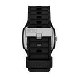 Diesel Cliffhanger 2.0 Gents Black Dial Black Silicone Strap Watch with bracelet Set