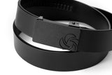 Samsonite AAMIR II Casual Matt Auto Flower Black Leather Belt