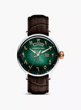 Cerruti 1881 Dervio Gents Green Dial Brown leather Strap Watch