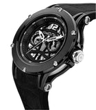 Cerruti 1881 Velletri Gents Black Leather & Silicone Strap Watch