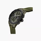 Cerruti 1881 Molveno Gents Chronograph Olive Green & Black Dial  Olive Green Silicone Strap Watch