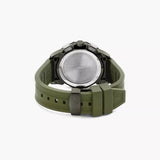 Cerruti 1881 Molveno Gents Chronograph Olive Green & Black Dial  Olive Green Silicone Strap Watch
