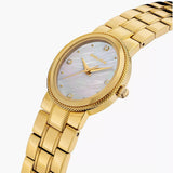 Police Urban Ladies White MOP Dial and Gold Stainless Steel Bracelet Watch