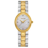 Police Urban Ladies White Mother-of-Pearl Dial and Silver & Gold Stainless Steel Bracelet Watch