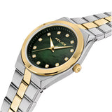 Police Ladies Green Dial, Gold Accents, Stainless Steel Watch