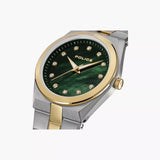 Police Ladies Green Dial, Gold Accents, Stainless Steel Watch