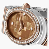 Cerruti 1881 Norcia Ladies Brown MOP Dial Dual Tone Stainless Steel Watch