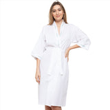 Cottonreal Women's GAYE Super Lawn Daisy White Kimono Wrapover
