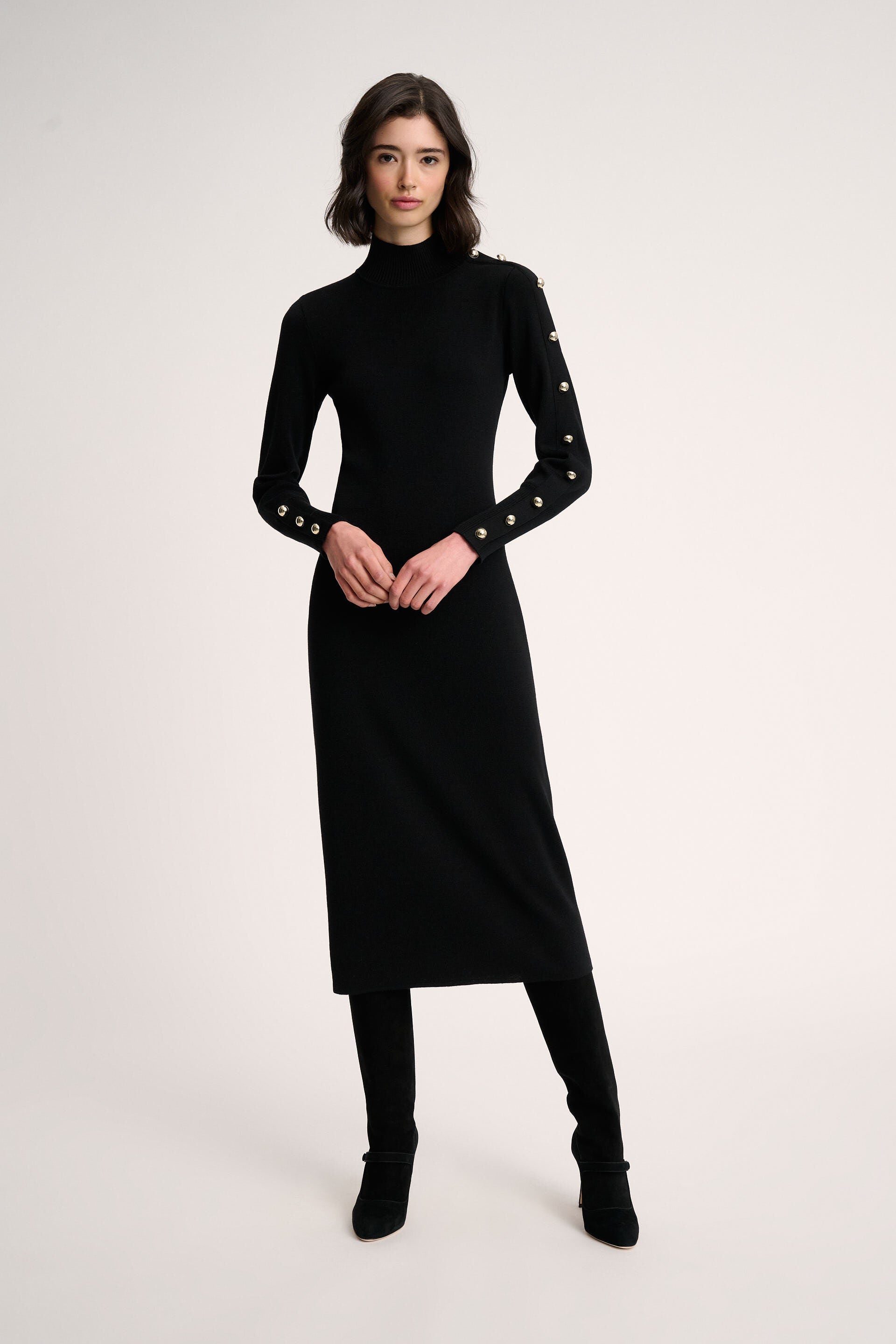 Luisa Spagnoli Mentolato Ladies Dress with Decorative Buttons | Dress | Dresses | GCC | Women | Women All Clothing | Women All Clothing Dresses | Womens | Womens Fashion Luisa Spagnoli Mentolato Ladies Dress with Decorative Buttons | Dress | Dresses | GCC | Women | Women All Clothing | Women All Clothing Dresses | Womens | Womens Fashion