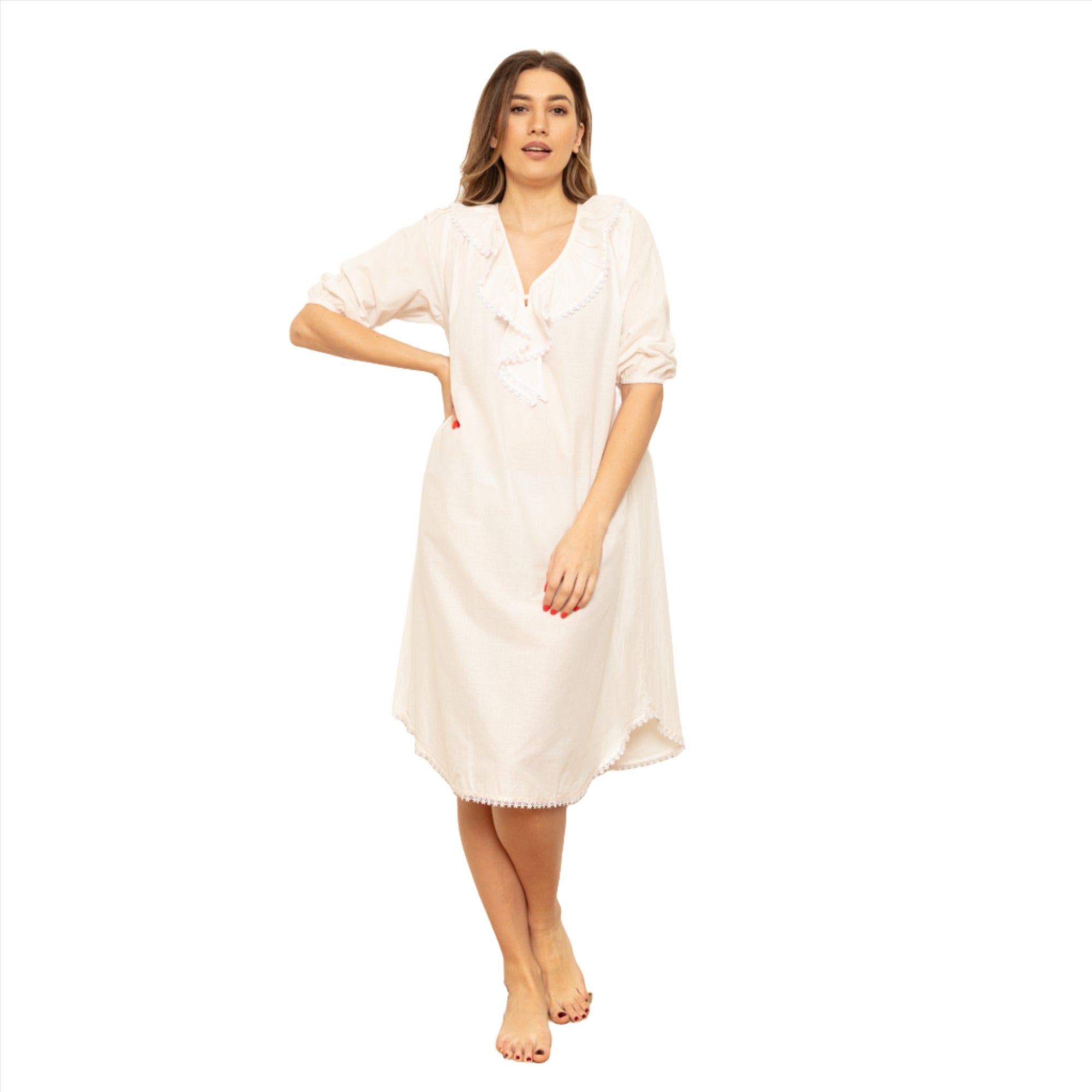 Cottonreal Women's TOBY Deluxe Co Voile Salmon Pink Nightdress | Lingerie | Nightdress | Nightdresses | Women | Womens Cottonreal Women's TOBY Deluxe Co Voile Salmon Pink Nightdress | Lingerie | Nightdress | Nightdresses | Women | Womens