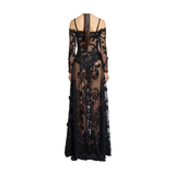 Zuhair Murad Women's Off-the-Shoulder Floral Lace Gown