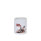 Official 81 Ceramic Mug "LEGENDS NEVER FADE" Featuring Qatar 81 Artwork