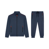 Paul & Shark Men's Rope Tied Pocket Daily Use Gray Tracksuit