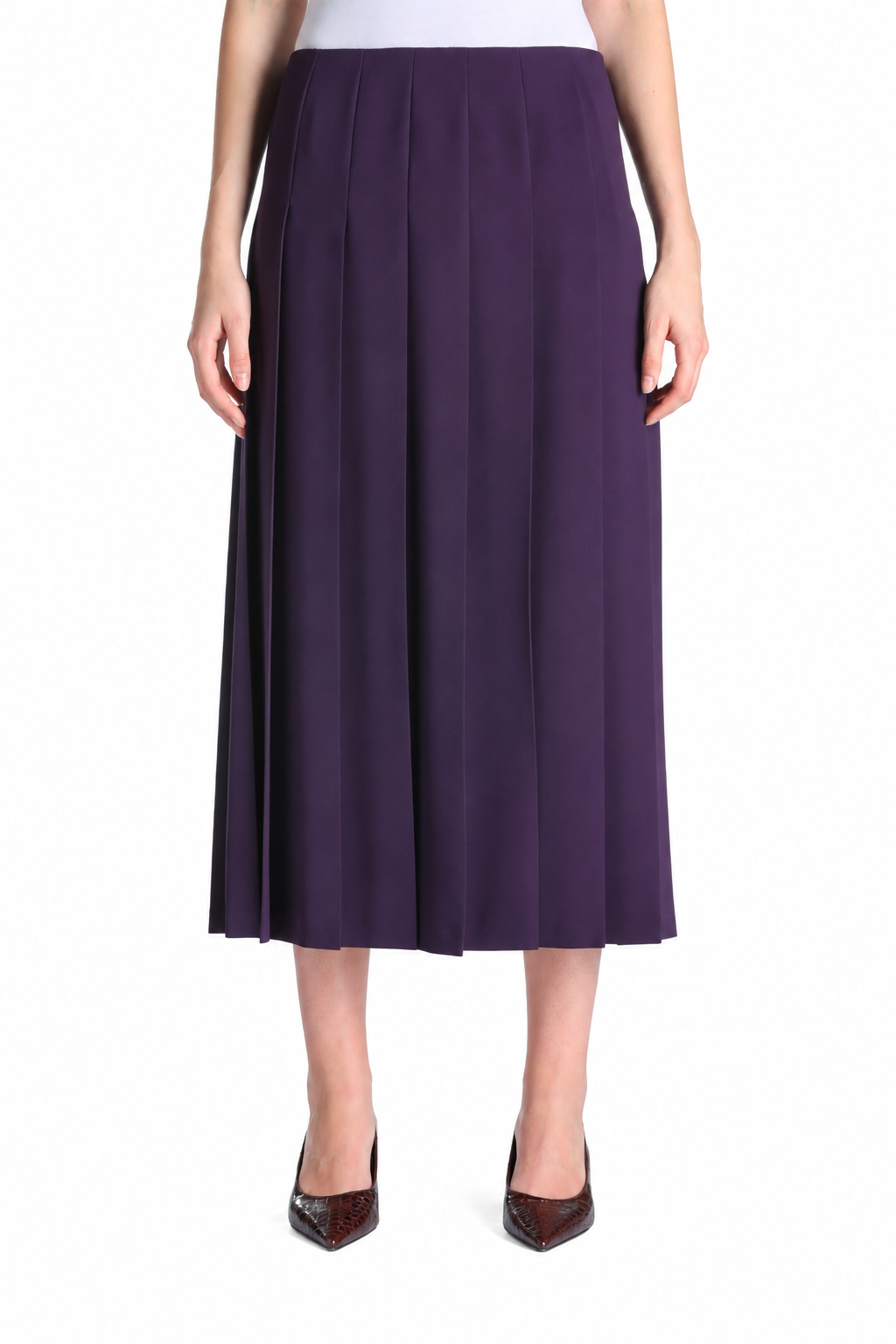 Luisa Spagnoli Festone Women's Pleated Midi Skirt