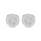 Guy Laroche Alain Gents Stainless Steel MOP Cufflinks
