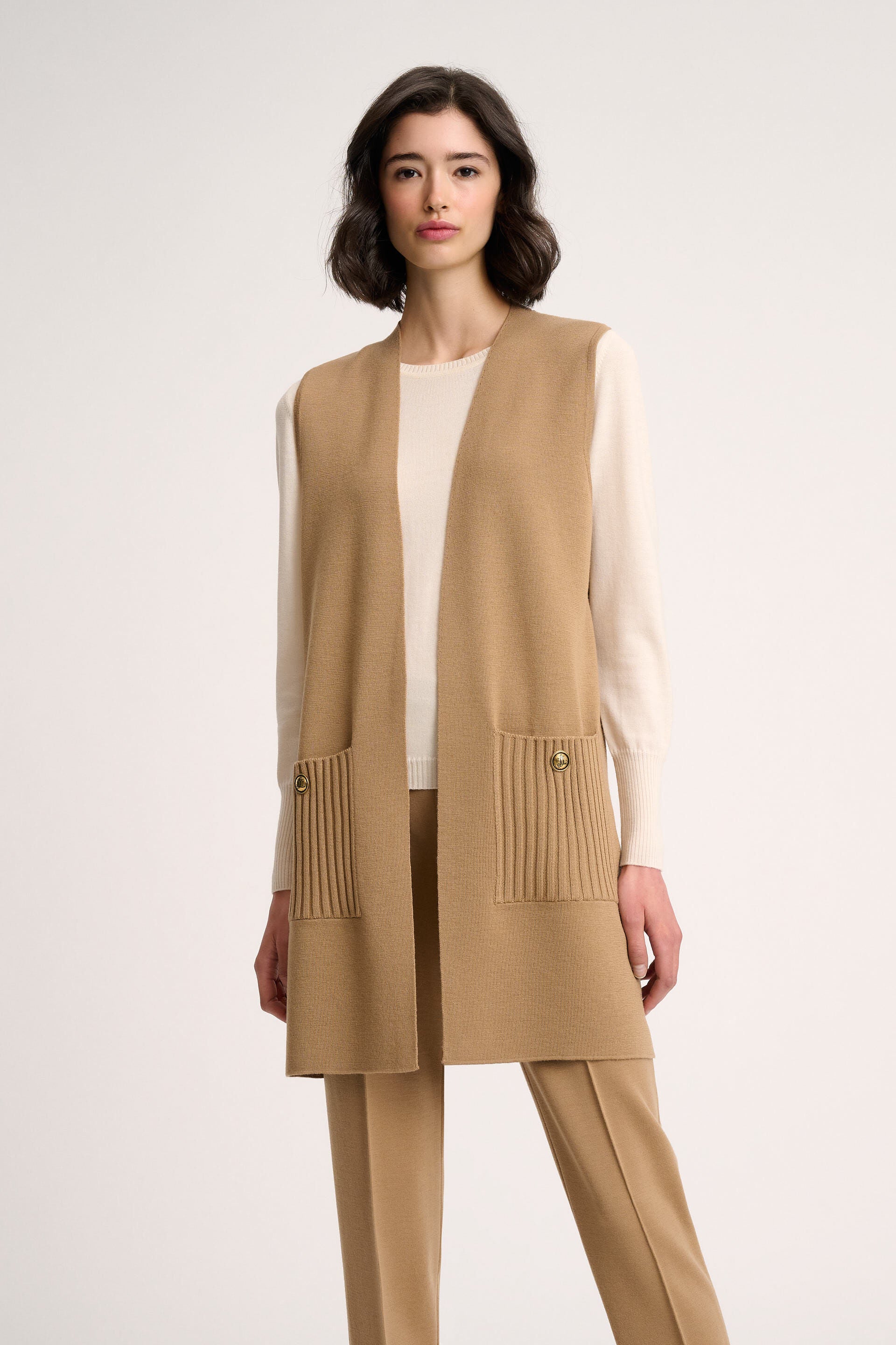 Luisa Spagnoli Menna Ladies Knit Vest | Cardigan | GCC | Women | Women All Clothing | Women Knitwear & sweater | Womens | Womens Fashion Luisa Spagnoli Menna Ladies Knit Vest | Cardigan | GCC | Women | Women All Clothing | Women Knitwear & sweater | Womens | Womens Fashion