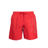 Paul & Shark Men's Red Mega Shark Reflex Boxer Swimwear Short