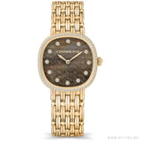 Cerruti 1881 Gresta Women Brown Dial Gold Tone Watch