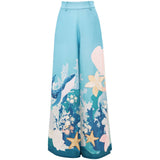 Leo Lin Women's Candied Pants Neptune Print in Seagrass