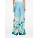 Leo Lin Women's Candied Pants Neptune Print in Seagrass
