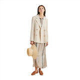 Momoni Women's Alogusta Sand Multi-color in Silk Twill