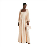 Momoni Women's Divina Powder Pink Lurex Ribbed Cardigan