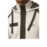 Aeronautica Militare Men's White Beige Hoodie Sweater