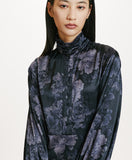 Momoni KATASHI Ladies Floral Print Satin Dress