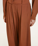 Momoni Aspen Ladies Pants Almond Acetate-Silk
