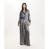 Momoni Women's  Patrice Pants in Fluid Laminated Fabric