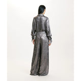 Momoni Women's  Patrice Pants in Fluid Laminated Fabric