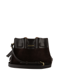 Pourchet Suede leather nano shoulder/crossbody
