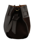 Pourchet Suede leather nano shoulder/crossbody