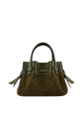 Pourchet Suede leather XS nano satchel bag