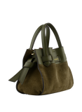 Pourchet Suede leather XS nano satchel bag