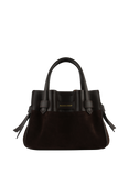 Pourchet Suede leather XS nano satchel bag