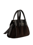 Pourchet Suede leather XS nano satchel bag