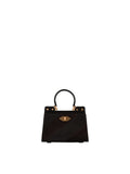 Pourchet Suede leather & cowhide leather nano size satchel