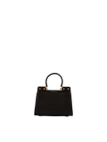 Pourchet Suede leather & cowhide leather nano size satchel