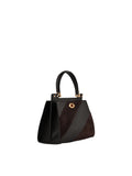 Pourchet Suede leather & cowhide leather medium satchel Multi