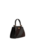 Pourchet Suede leather & cowhide leather medium satchel Multi