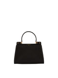 Pourchet Suede leather & cowhide leather medium satchel Multi