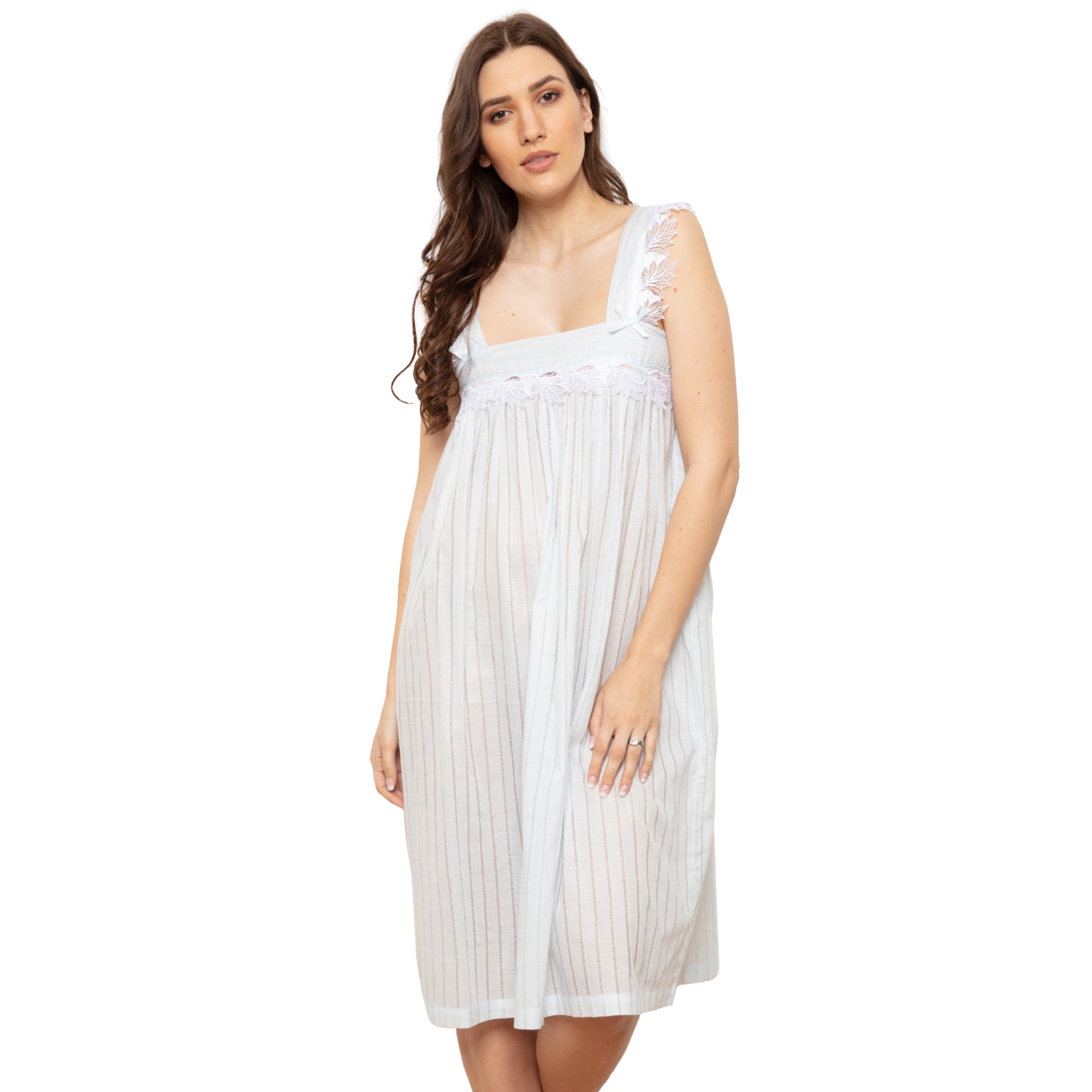 Cottonreal Women's Beth Checks & Strips Nightdress | All Lingerie | Nightdress | Nightdresses | Nightwear | Women | Womens Cottonreal Women's Beth Checks & Strips Nightdress | All Lingerie | Nightdress | Nightdresses | Nightwear | Women | Womens