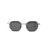 Vayo Polygon Unisex Metal Frame Sunglass Brown