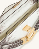 JW PEI Women's Bria White Structured Top Handbag