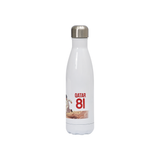 81 Official water bottle featuring artwork inspired by Qatar’s football journey
