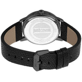 Just Cavalli Men's Black Leather Watches