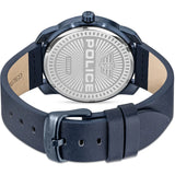 Police Protector - Gents Blue Semi Transparent Dial and Blue Leather Strap Watch