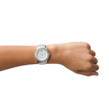 Fossil Stella Ladies White MOP Dial Stainless Steel Watch
